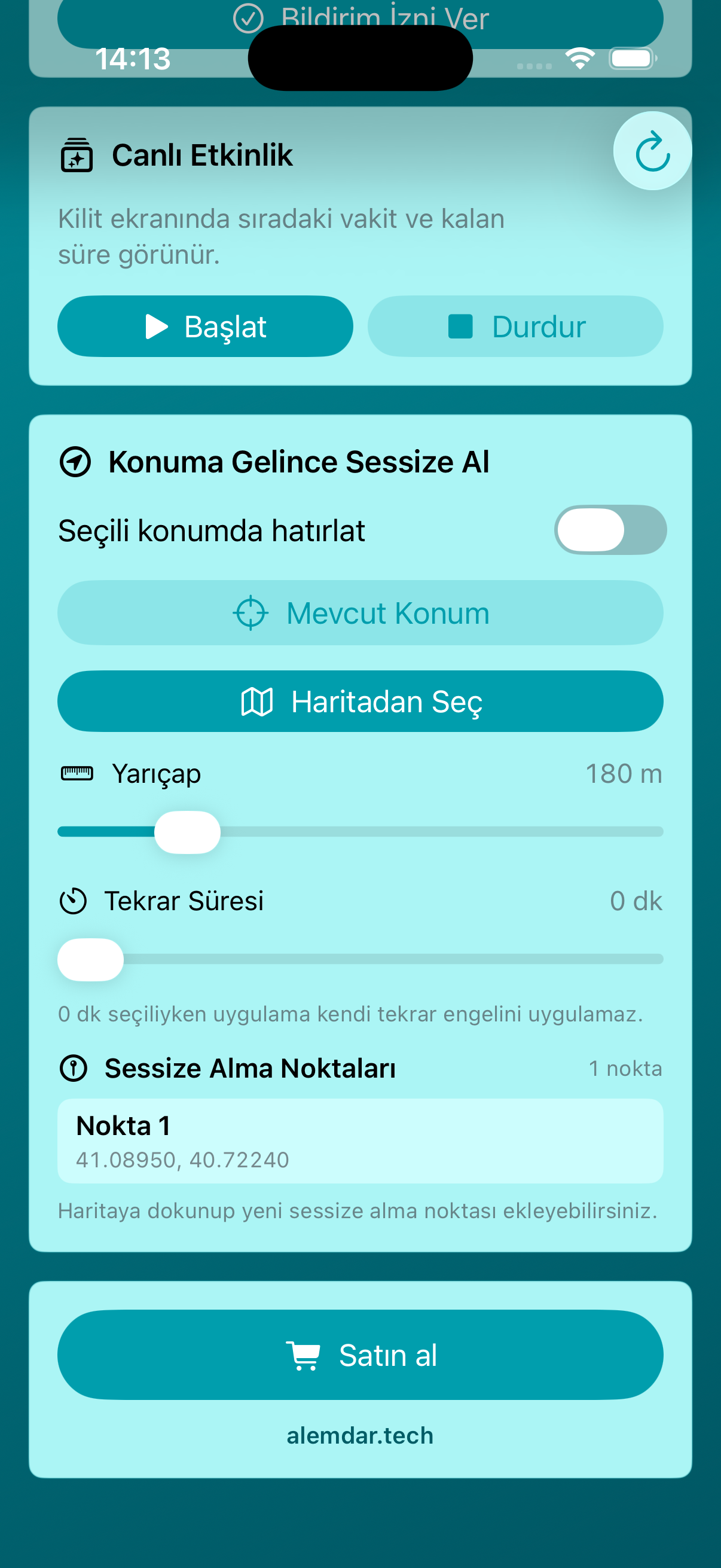 Silent Mode Location Rules screenshot