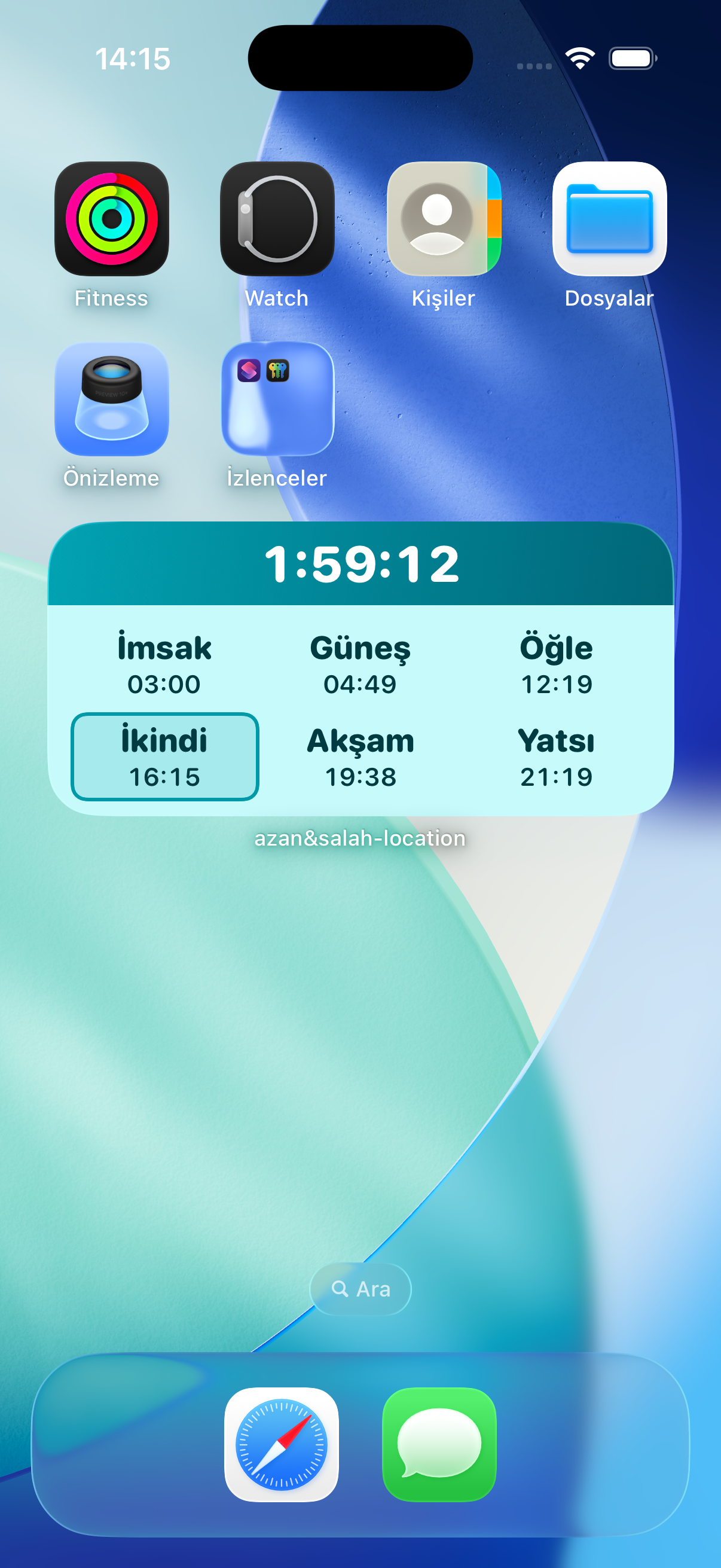 Daily Prayer Widget screenshot