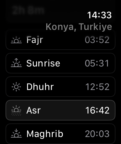 Consistent Watch Layout Apple Watch screenshot