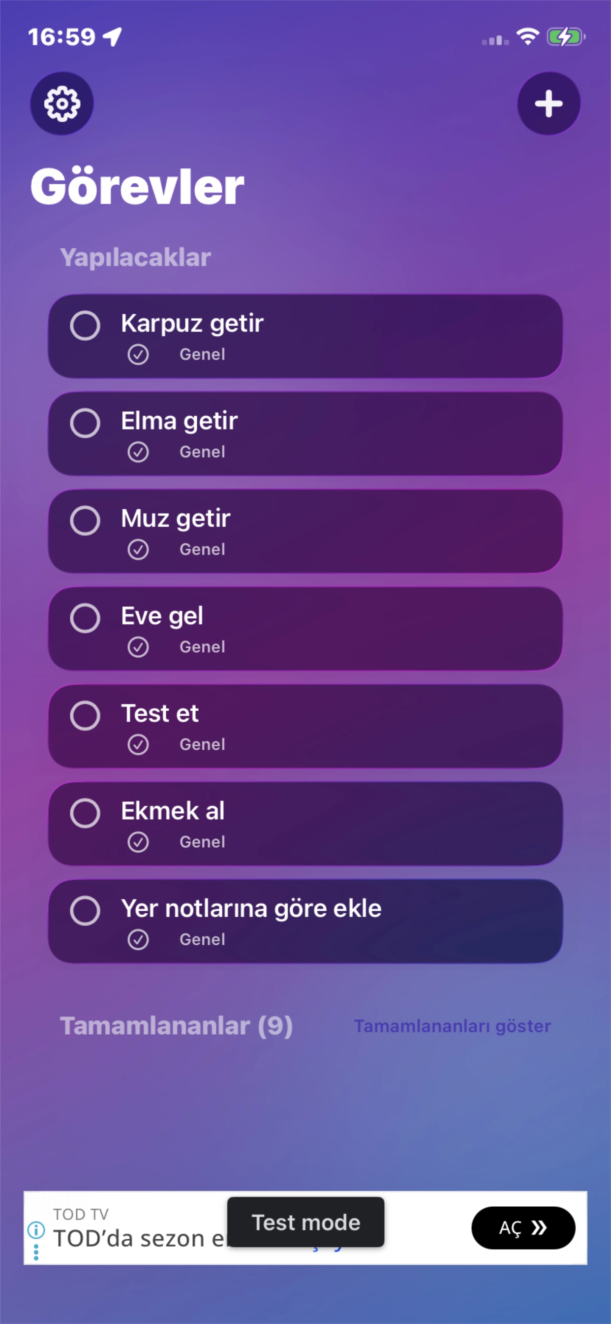 Task Dashboard screenshot